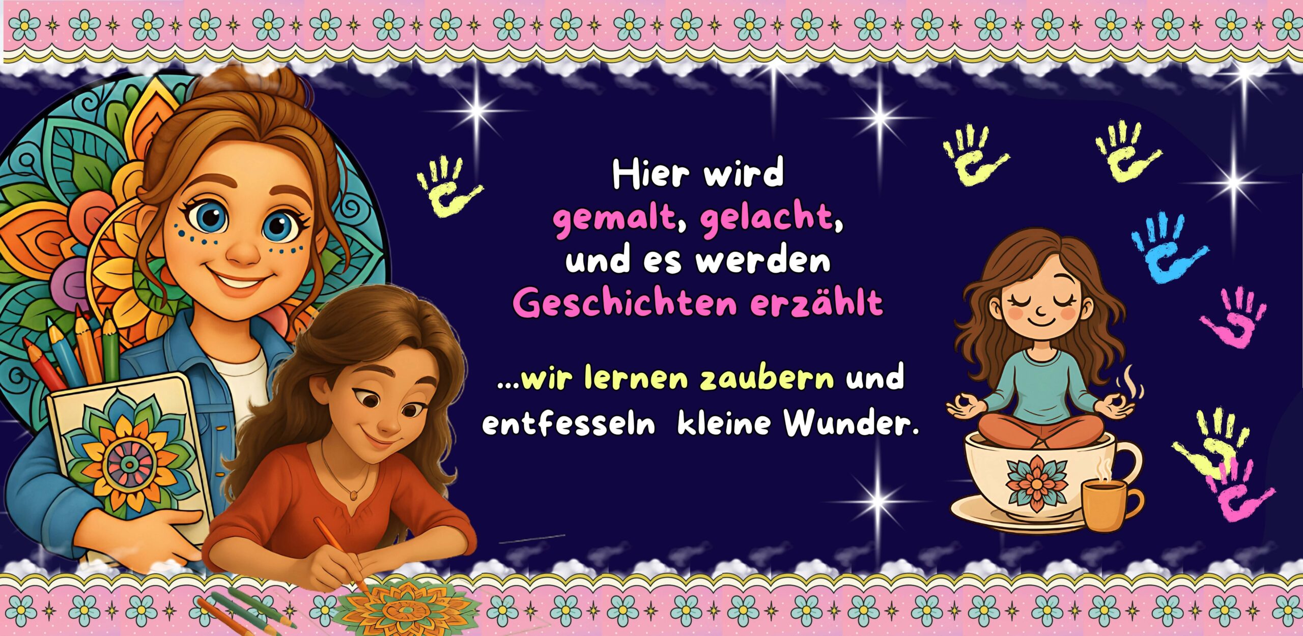 Ausmalen Erwachsene und Kinder, Geschichten, Gute Nacht Geschichten