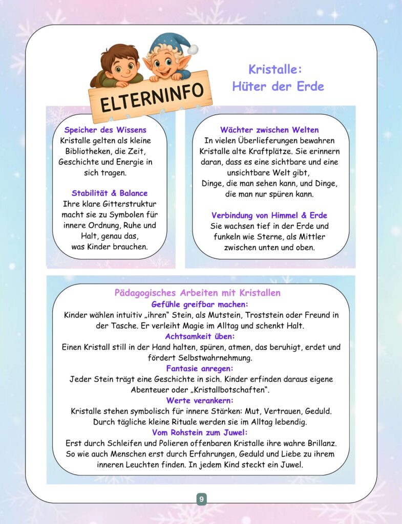 Edelsteine, Edelsteintipps für Eltern